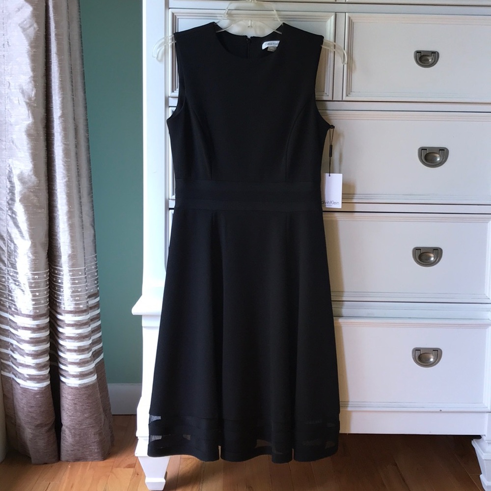 NWT Black Calvin Klein dress, size 2